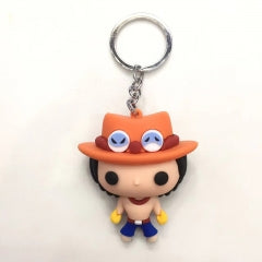 One Piece Ace 3D PVC Keyring