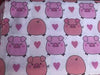 Happy In Love Pigs Quilting Cotton Fabric