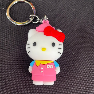 Hello Kitty Red Bow 3D PVC Keyring