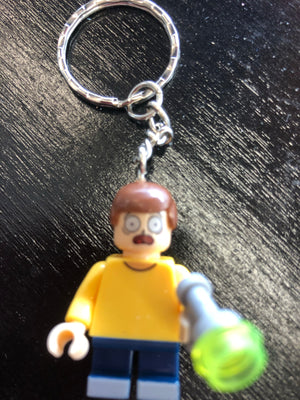 Morty from Rick and Morty Lego Keyring