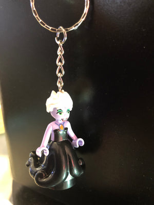 Disney Ursula Little Mermaid Lego Style Keyring